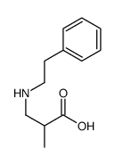 2-methyl-3-(2-phenylethylamino)propanoic acid结构式