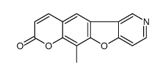 6-methyl-8H-pyrano<3',2':5,6>benzofuro<3,2-c>pyridin-8-one结构式