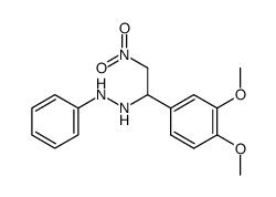 N-[1-(3,4-dimethoxy-phenyl)-2-nitro-ethyl]-N'-phenyl-hydrazine Structure