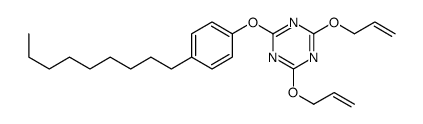 4,6-di(allyloxy)-2-(4-nonylphenoxy)-1,3,5-triazine Structure