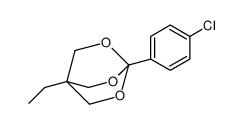 4-(4-chlorophenyl)-1-ethyl-3,5,8-trioxabicyclo[2.2.2]octane Structure