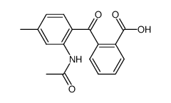2-(2-acetylamino-4-methyl-benzoyl)-benzoic acid结构式