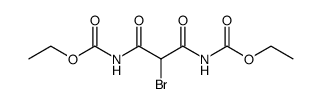 N,N'-bis-ethoxycarbonyl-2-bromo-malonic acid diamide Structure