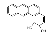 (1S,2S)-1,2-dihydrobenzo[a]anthracene-1,2-diol结构式