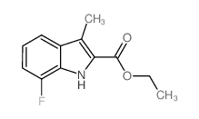 Ethyl 7-fluoro-3-methyl-1H-indole-2-carboxylate Structure