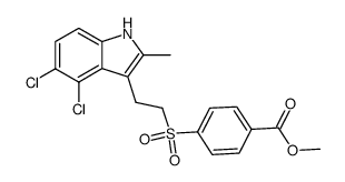 methyl 4-[[2-(4,5-dichloro-2-methyl-1H-indol-3-yl)ethyl]sulfonyl]benzoate Structure