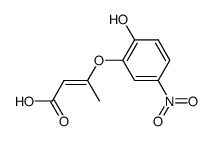 3-(2-hydroxy-5-nitro-phenoxy)-crotonic acid结构式