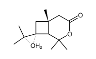 3,3,5,5,9-pentamethyl-2,6-dioxa-7-oxobicyclo(4.2.0)octylspiro(2.7)decane Structure