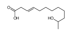 11-hydroxydodec-3-enoic acid Structure