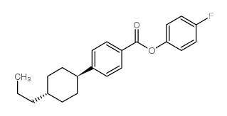 3-Fluorophenyl 4'-trans-propylcyclohexylbenzoate structure