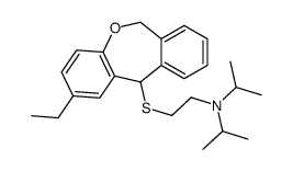 2-((2-Ethyl-6,11-dihydrodibenz(b,e)oxepin-11-yl)thio)-N,N-bis(1-methyl ethyl)ethanamine structure