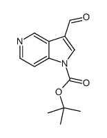 3-甲酰基-1H-吡咯并[3,2-c]吡啶-1-羧酸叔丁酯结构式