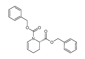 (S)-3,4-Dihydro-2H-pyridine-1,2-dicarboxylic acid dibenzyl ester结构式