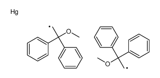 bis(2-methoxy-2,2-diphenylethyl)mercury Structure