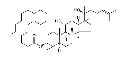 11α,20-(S)-dihydroxydammar-24(25)-ene-3β-O-stearate结构式