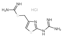 (S)-((2-Guanidino-4-thiazolyl)methylisothiourea dihydrochloride structure