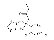 5-(2,4-dichlorophenyl)-5-hydroxy-6-(1,2,4-triazol-1-yl)hexan-3-one Structure