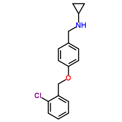 N-(4-((2-CHLOROBENZYL)OXY)BENZYL)CYCLOPROPANAMINE结构式