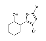 2-(3,5-dibromothiophen-2-yl)cyclohexan-1-ol Structure