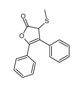 3-methylsulfanyl-4,5-diphenyl-3H-furan-2-one Structure