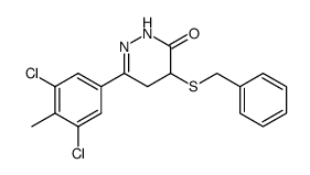 4-Benzylthio-6-(3,5-dichloro-4-methylphenyl)-4,5-dihydro-3(2H)pyridazinone结构式
