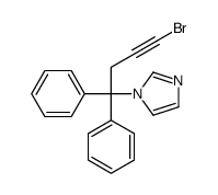 1-(4-bromo-1,1-diphenylbut-3-ynyl)imidazole结构式