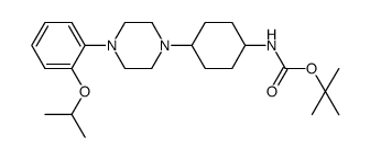 {4-[4-(2-isopropoxy-phenyl)-piperazin-1-yl]-cyclohexyl}-carbamic acid tert-butyl ester Structure