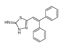 5-(2,2-diphenylethenyl)-1,3,4-thiadiazol-2-amine结构式