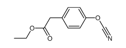 ethyl 2-(4-cyanatophenyl)acetate结构式