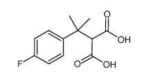 2-(2-(4-fluorophenyl)propan-2-yl)malonic acid Structure
