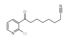 8-(2-CHLORO-3-PYRIDYL)-8-OXOOCTANENITRILE structure