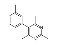 2,4,6-trimethyl-5-(3-methylphenyl)pyrimidine Structure