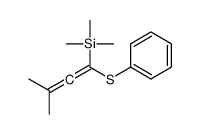 trimethyl-(3-methyl-1-phenylsulfanylbuta-1,2-dienyl)silane Structure