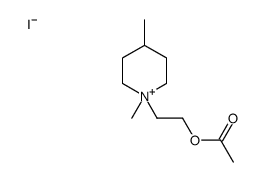 2-(1,4-dimethylpiperidin-1-ium-1-yl)ethyl acetate,iodide结构式