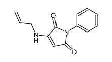 1-phenyl-3-(prop-2-enylamino)pyrrole-2,5-dione Structure