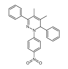 4,5-dimethyl-2-(4-nitrophenyl)-3,6-diphenyl-3H-pyridazine结构式