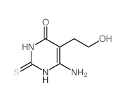 4(1H)-Pyrimidinone,6-amino-2,3-dihydro-5-(2-hydroxyethyl)-2-thioxo-结构式