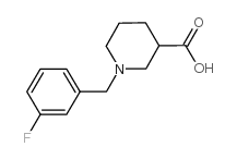 1-(3-FLUOROBENZYL)PIPERIDINE-3-CARBOXYLIC ACID Structure