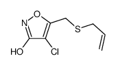 4-chloro-5-(prop-2-enylsulfanylmethyl)-1,2-oxazol-3-one Structure