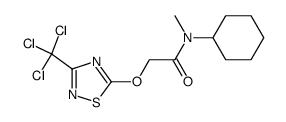 (3-trichloromethyl-1,2,4-thiadiazol-5-yl)-oxyacetic acid N-methyl-N-cyclohexyl-amide Structure