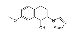 2-imidazol-1-yl-7-methoxy-1,2,3,4-tetrahydronaphthalen-1-ol结构式