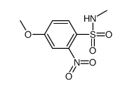 4-methoxy-N-methyl-2-nitrobenzenesulfonamide结构式