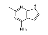 7H-Pyrrolo[2,3-d]pyrimidine, 4-amino-2-methyl- (7CI) structure