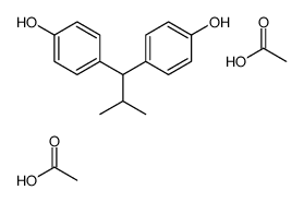 acetic acid,4-[1-(4-hydroxyphenyl)-2-methylpropyl]phenol Structure