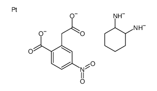 (2-azanidylcyclohexyl)azanide,2-(carboxylatomethyl)-4-nitrobenzoate,platinum Structure