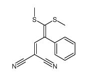 2-[3,3-bis(methylsulfanyl)-2-phenylprop-2-enylidene]propanedinitrile结构式
