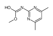 methyl N-(4,6-dimethylpyrimidin-2-yl)carbamate Structure