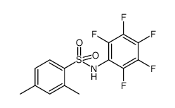 2,4-dimethyl-N-(perfluorophenyl)benzenesulfonamide结构式