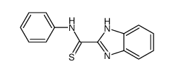 N-phenyl-1H-benzimidazole-2-carbothioamide结构式