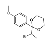 2-(1-bromoethyl)-2-(4-methoxyphenyl)-1,3-dioxane结构式